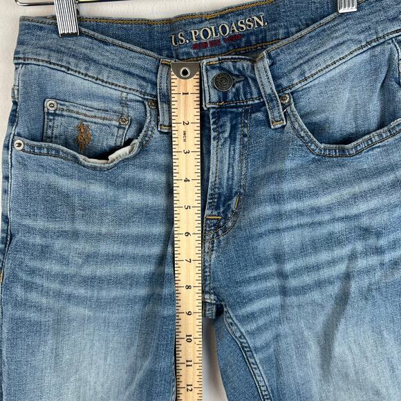 US Polo Assn Jeans Mens 28x30 Activate Stretch Dark Wash Straight Leg Jeans - Picture 7 of 10